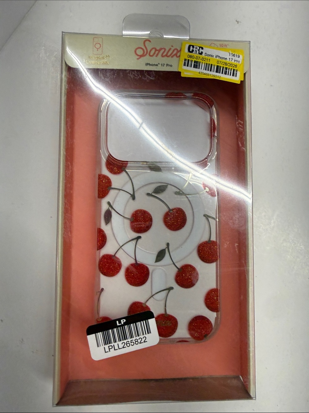 New Sonix 17 Pro Clear Red Cherry iPhone Case (Red)